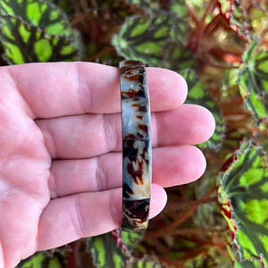 Vintage brass bracelet hammershell